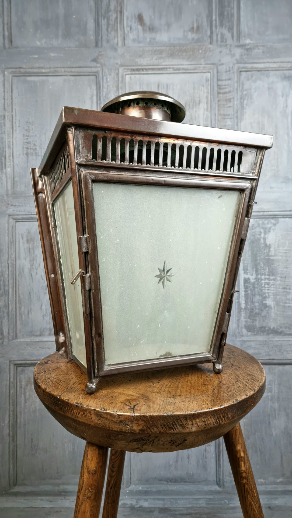 A Victorian Copper Wall Light.