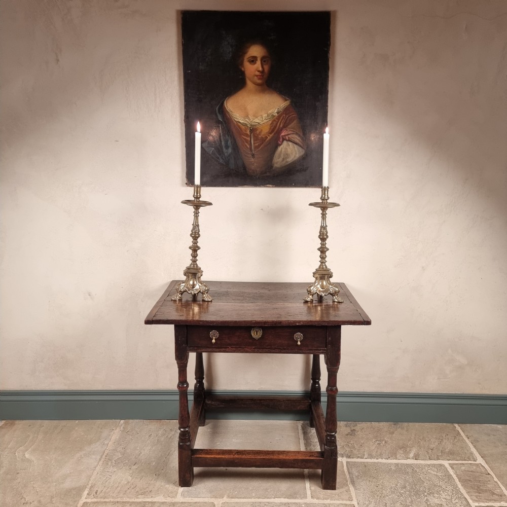 A 17th century side table. 