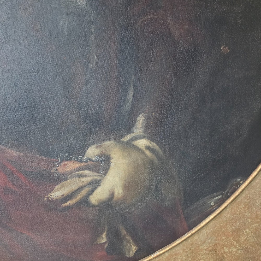 A large late 17th century portrait of a gentleman in armour. View III
