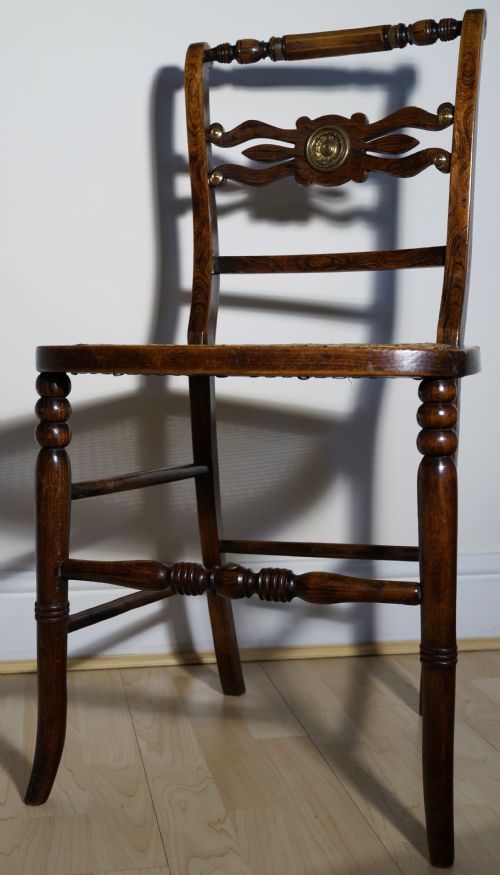 an attractive regency smulated rosewood occasional chair - CATEGORY: ANTIQUE CHAIRS - DATED 1800