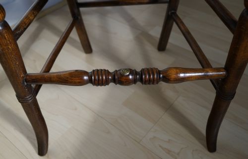 AN ATTRACTIVE REGENCY SMULATED ROSEWOOD OCCASIONAL CHAIR - ADDITIONAL PHOTO 1
