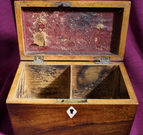 ROSEWOOD TEA CADDY - ADDITIONAL PHOTO 1