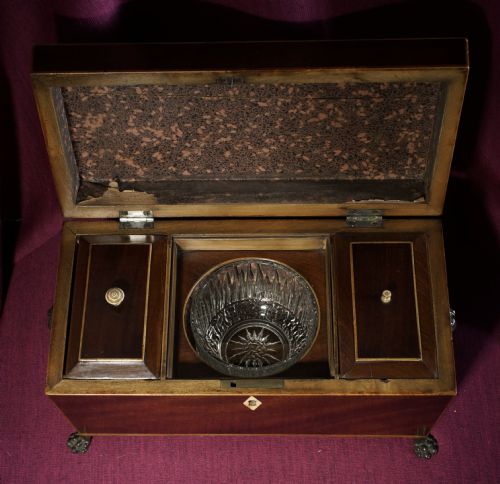 MAHOGANY SARCOPHAGUS CADDY - ADDITIONAL PHOTO 1