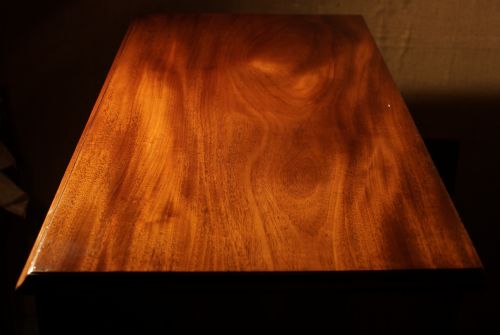 IMPOSING MAHOGANY CHEST OF DRAWERS OAK LINED CIRCA 1800S - ADDITIONAL PHOTO 1
