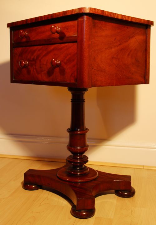 MAHOGANY WORK TABLE - ADDITIONAL PHOTO 2