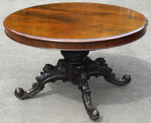 victorian 1860s extending mahogany dining table - CATEGORY: ANTIQUE TABLES - DATED 1860