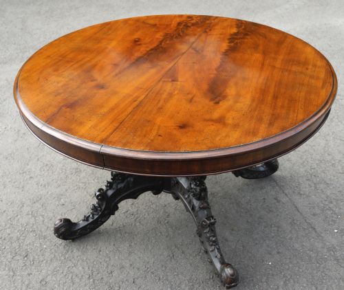 VICTORIAN 1860S EXTENDING MAHOGANY DINING TABLE - ADDITIONAL PHOTO 1