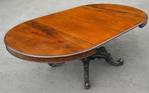 VICTORIAN 1860S EXTENDING MAHOGANY DINING TABLE - ADDITIONAL PHOTO 4