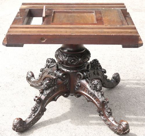 VICTORIAN 1860S EXTENDING MAHOGANY DINING TABLE - ADDITIONAL PHOTO 5