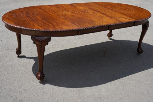 finely restored 2 leaf mahogany extending 1920s - CATEGORY: ANTIQUE TABLES - DATED 1920