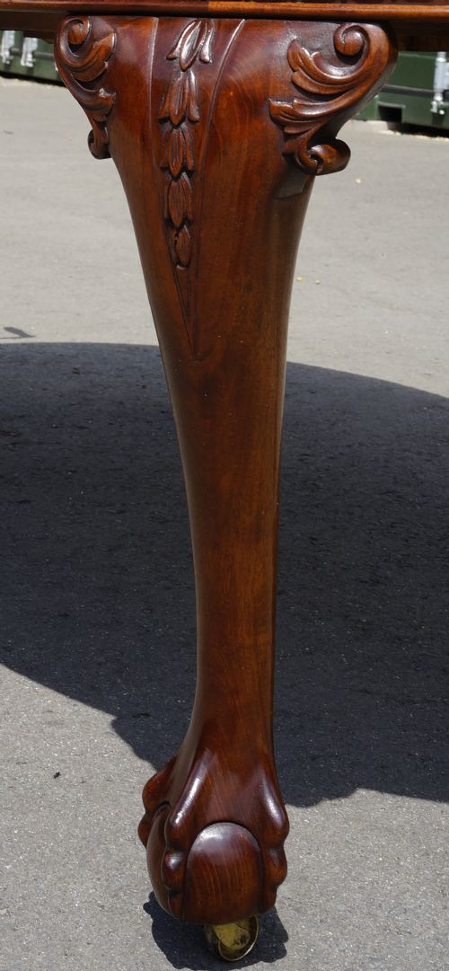 FINELY RESTORED 2 LEAF MAHOGANY EXTENDING 1920S - ADDITIONAL PHOTO 5