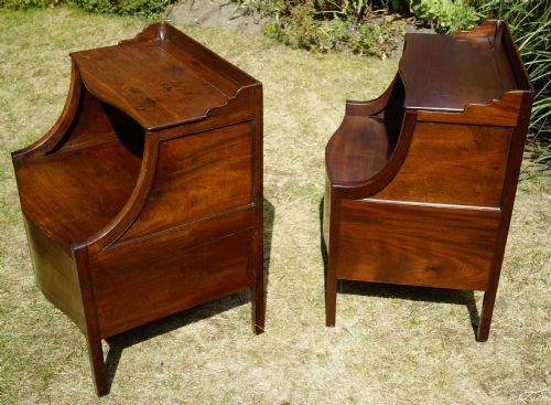 TWO MAHOGANY LANCASHIRE COMMODES - ADDITIONAL PHOTO 1