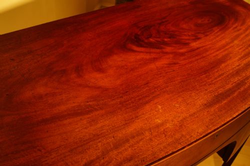 MAHOGANY BOW FRONT SIDEBOARD - ADDITIONAL PHOTO 2