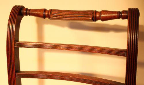 PAIR OF LATE GEORGIAN MAHOGANY CHAIRS - ADDITIONAL PHOTO 1