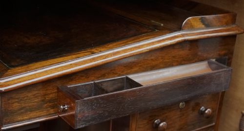 HIGH QUALITY WALNUT SWIVEL FLIP TOP CARD AND GAMES TABLE MAKER HOGDEN 1880S - ADDITIONAL PHOTO 8