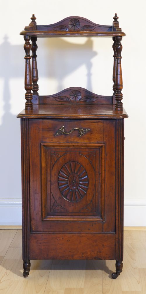 walnut coal purdonium - CATEGORY: ANTIQUE FIREPLACES - DATED 1890