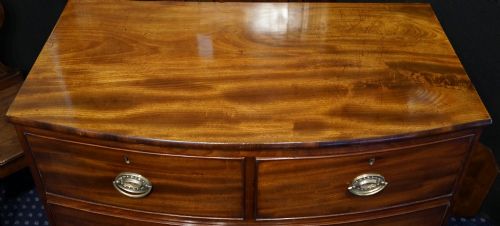 GEORGIAN MAHOGANY CHEST OF DRAWERS - ADDITIONAL PHOTO 1