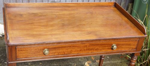 MAHOGANY SINGLE DRAWER SIDE TABLE - ADDITIONAL PHOTO 1