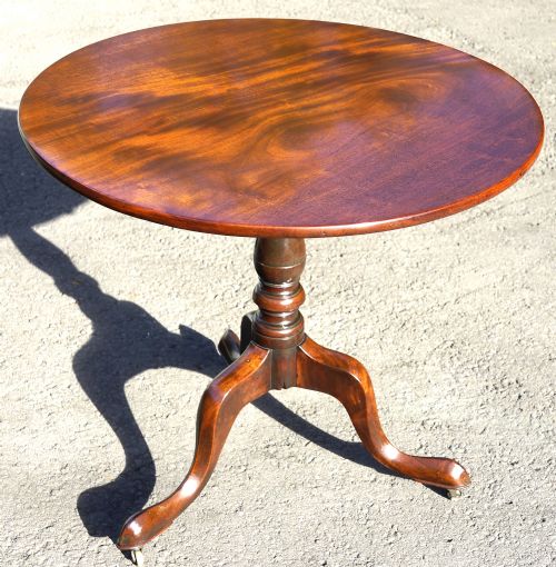 george 3rd mahogany bird cage tripod table table - CATEGORY: ANTIQUE TABLES - DATED GEORGIAN