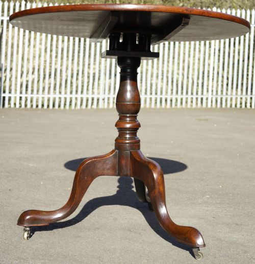 GEORGE 3RD MAHOGANY BIRD CAGE TRIPOD TABLE TABLE - ADDITIONAL PHOTO 1