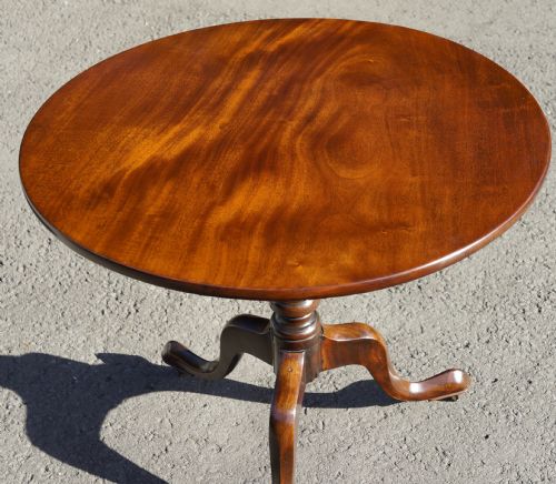 GEORGE 3RD MAHOGANY BIRD CAGE TRIPOD TABLE TABLE - ADDITIONAL PHOTO 3