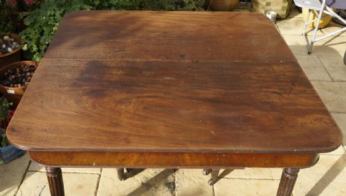 MAHOGANY EXTENDING DINING TABLE 1820S NEEDS LEAFS - ADDITIONAL PHOTO 1