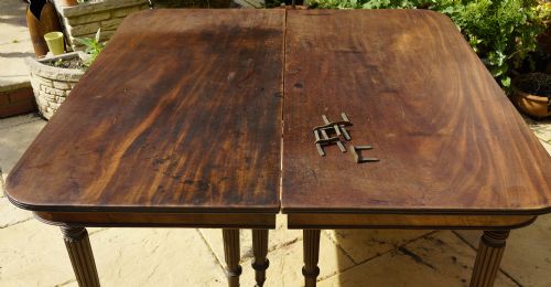 MAHOGANY EXTENDING DINING TABLE 1820S NEEDS LEAFS - ADDITIONAL PHOTO 2