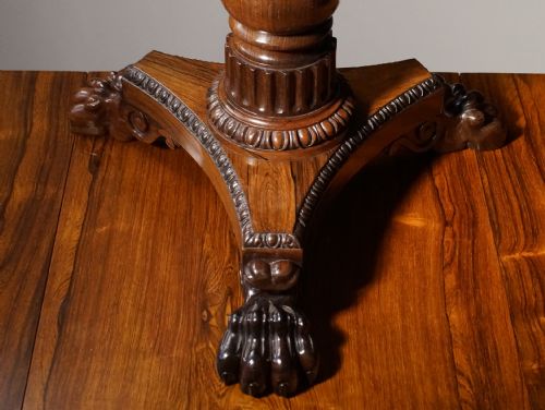 FINE SOLID REGENCY ROSEWOOD PIANO STOOL - ADDITIONAL PHOTO 1