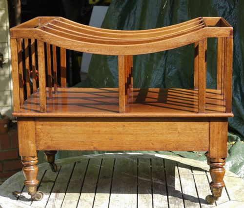 CANTERBURY MAGAZINE RACK IN MAHOGANY CIRCA 1830S - ADDITIONAL PHOTO 1