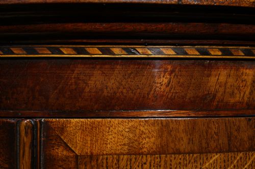 OAK BOW FRONTED COLLECTOR'S CORNER CUPBOARD CIRCA 1800S - ADDITIONAL PHOTO 1