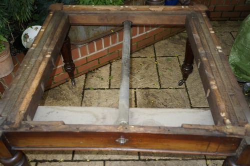 1830S MAHOGANY EXTENDING WINDOUT DINING TABLE BASE WITH VERY UNUSUAL WINDING MECHANISM - ADDITIONAL PHOTO 6