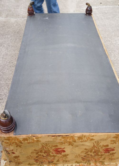 STAMPED AND NUMBERED GILLOWS CHESTERFIELD SOFA - ADDITIONAL PHOTO 3