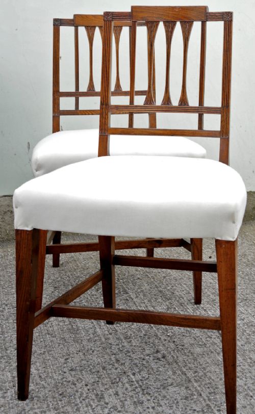 good pair of elm solidly constructed dining chairdesk chairs - CATEGORY: ANTIQUE CHAIRS - DATED 1800