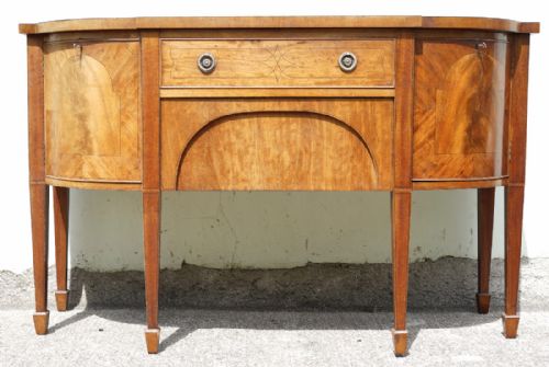 mahogany sheraton style sideboard circa1900s - CATEGORY: ANTIQUE SIDEBOARDS - DATED 1900