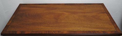 COMPACT GEORGIAN MAHOGANY PEDESTALKNEEHOLE DESK - ADDITIONAL PHOTO 2