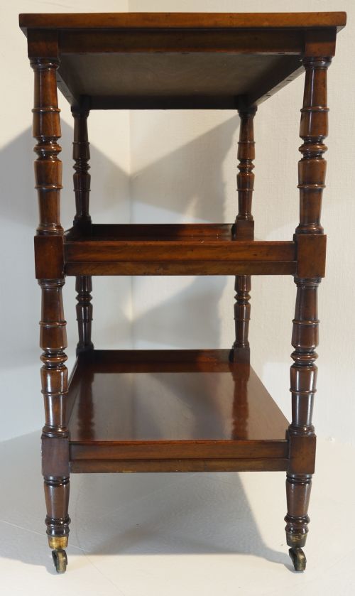 MAHOGANY THREE TIER SHELVES - ADDITIONAL PHOTO 2