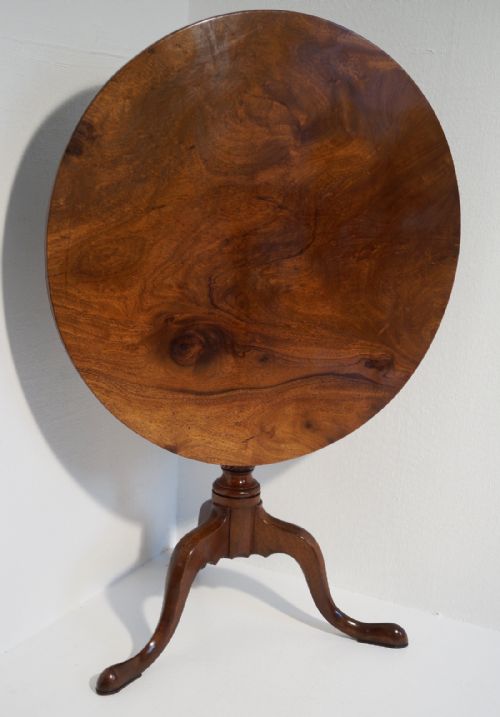 fine mahogany tripod table circa 1780 - CATEGORY: ANTIQUE TABLES - DATED GEORGIAN