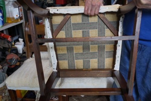 EXCELLENT SET OF SIX MAHOGANY SABRE LEGGED DINING CHAIRS - ADDITIONAL PHOTO 3