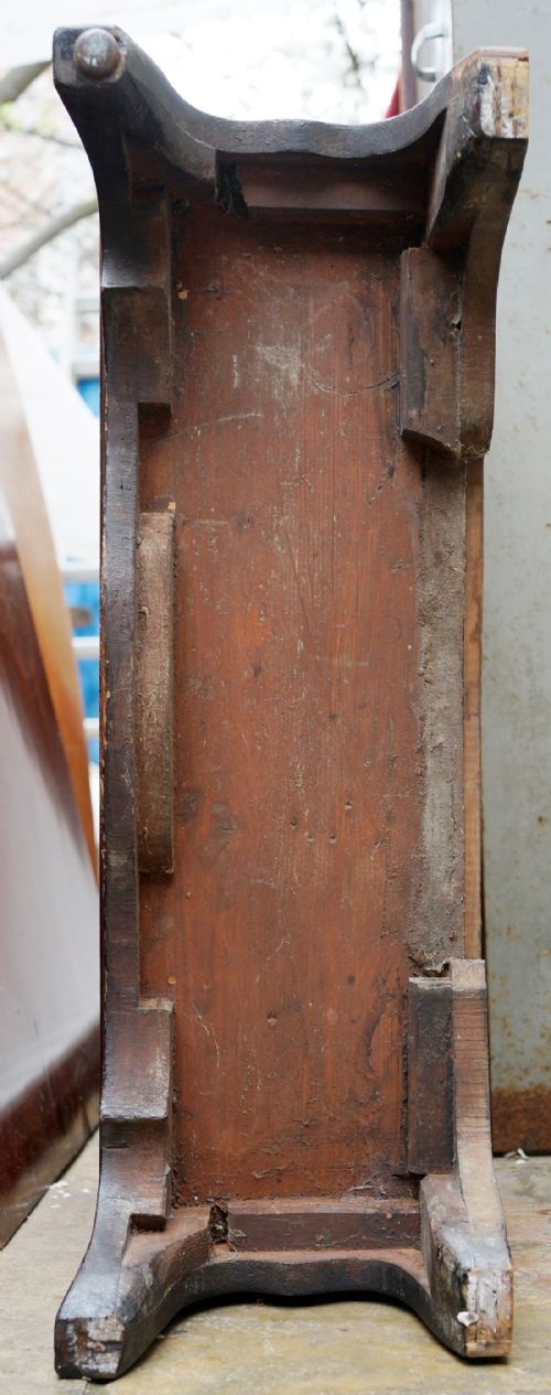 NARROW MAHOGANY OPEN SHELVED BOOKCASE SUPPORTED ON SPLAY FEET - ADDITIONAL PHOTO 7