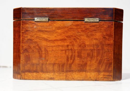 UNUSUAL PARTRIDGE AND KINGWOOD BANDED TEA CADDY 1790S - ADDITIONAL PHOTO 3