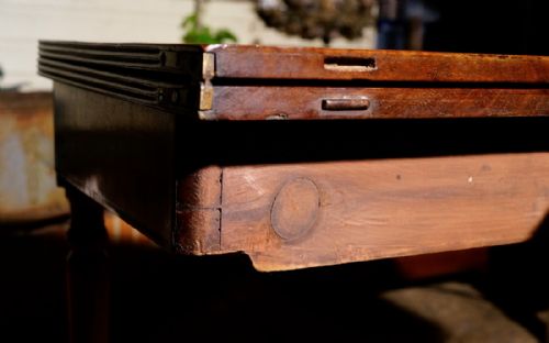 SOLID MAHOGANY LATE GEORGIAN 1815S TEA TABLE IN SHOW ROOM CONDITION - ADDITIONAL PHOTO 5