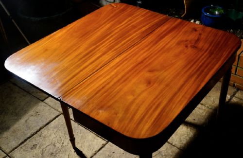 SOLID MAHOGANY LATE GEORGIAN 1815S TEA TABLE IN SHOW ROOM CONDITION - ADDITIONAL PHOTO 6
