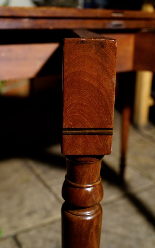 SOLID MAHOGANY LATE GEORGIAN 1815S TEA TABLE IN SHOW ROOM CONDITION - ADDITIONAL PHOTO 7