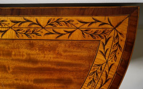 FINE PERIOD 1790S CARD TABLE WITH ORIGINAL DECORATION - ADDITIONAL PHOTO 4
