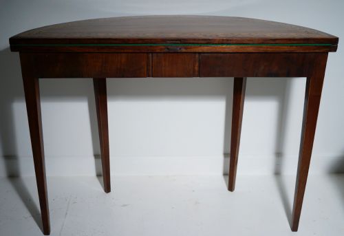 FINE PERIOD 1790S CARD TABLE WITH ORIGINAL DECORATION - ADDITIONAL PHOTO 8