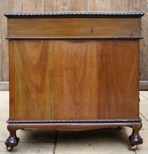 EXCELLENT QUALITY SOLID MAHOGANY THREEPIECE PEDESTAL DESK CIRCA 1920 - ADDITIONAL PHOTO 12