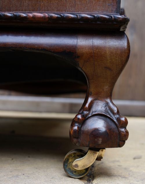 EXCELLENT QUALITY SOLID MAHOGANY THREEPIECE PEDESTAL DESK CIRCA 1920 - ADDITIONAL PHOTO 13