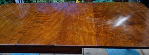 SOLID MAHOGANY EXTENDING DINING TABLE - ADDITIONAL PHOTO 6