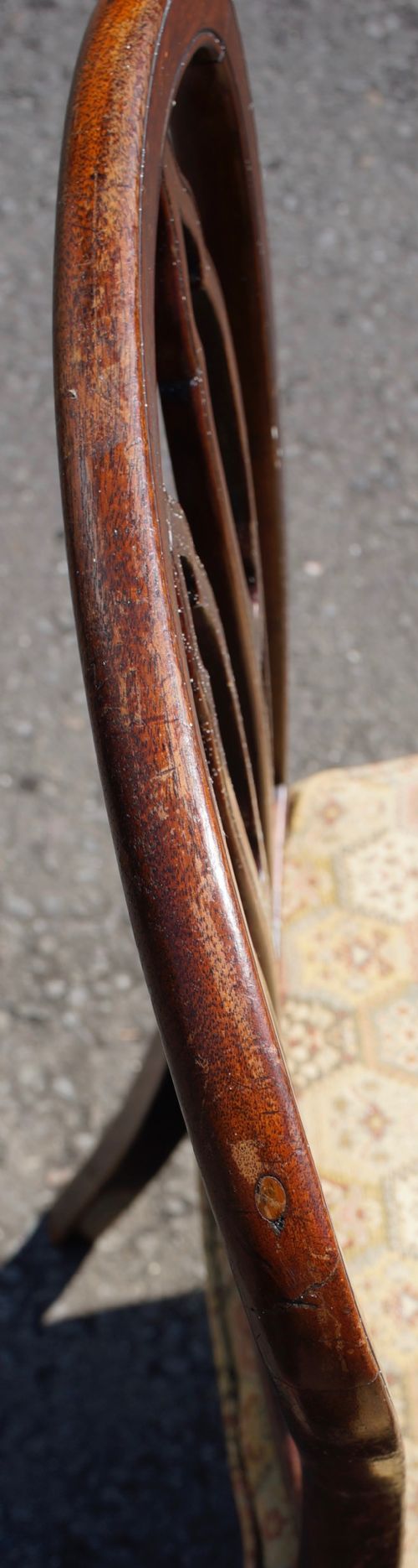 A GOOD SET OF 6 MAHOGANY GEORGIAN HOOP BACK DINING CHAIRS - ADDITIONAL PHOTO 5