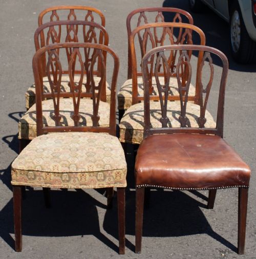 a good set of 6 mahogany georgian hoop back dining chairs - CATEGORY: ANTIQUE CHAIRS - DATED 1800